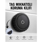 Gözcü Mobil Airtag Manyetik Koruma Kılıfı Su Geçirmez Mıknatıslı Darbeye Dayanıklı Airtag Takip Cihazı Kılıfı Uyumlu Motosiklet Araç Eşya Yapıştırılabilir Tutucu Aksesuar