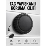 Gözcü Mobil Airtag Kendinden Yapışkanlı Koruma Kılıfı Su Geçirmez 3m Bantlı Darbeye Dayanıklı Airtag Takip Cihazı Kılıfı Uyumlu Motosiklet Araç Eşya Yapıştırılabilir Tutucu Aksesuar