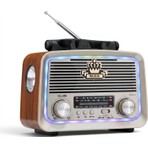 Royal Trend Mini Nostaljik Fenerli Radyo,güneş Panelli Ledli Bluetooth Nostalji Radyo