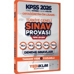 Yediiklim Yayınları Yediiklim 2026 Kpss Ortaöğretim Ön Lisans Gy-Gk Türkiye Geneli Sınav Provası Tıpkı Basım Deneme Sınavları Tamamı Video Çözümlü