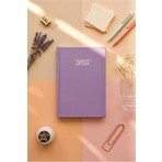 Lizy 2027 Günlük Planlayıcı Ajanda 14X20 cm  Ciltbezi Sert Kapak Lila