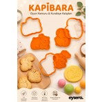 Eysera Kapibara 3'lü Kurabiye Kalıbı Seti/oyun Hamur Kalıbı Seti/hamur Şekillendirici