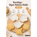 Eysera Hellokitty 3'lü Kurabiye Kalıbı Seti/oyun Hamur Kalıbı Seti/hamur Şekillendirici