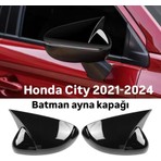 X Power Tuning Honda City 2021.2022.2023 Uyumlu Parlak Siyah Boyalı Yarasa Ayna Kapağı