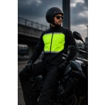 Reflektörlü Softshell Motosiklet ve Iş Güvenliği Yeleği