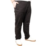 ModeXL Büyük Beden Erkek Pantolon Keten 20850 Siyah