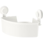  Beyaz Duş Sepeti Üçgen Model Ikea Banyo Raf Vantuzlu Sepet