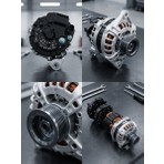 El-is otomotiv 12V 150A Yüksek Güçlü Şarj Dinamosu - Doğan Slx, Şahin, R9/R11, Bmc Fatih Uyumlu (Klimalı Araçlar Için)