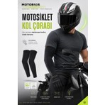 Motobros KOL ÇORABI GÜNEŞ KORUMALI MOTOSİKLET BİSİKLET KOL ÇORABI- SİYAH