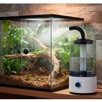 VeraGlobe Buğz Sürüngen Teraryumu Nemlendirici Sis Makinesi - Ultrasonik Otomatik Buhar Üretici | Bukalemun, Iguana, Gecko Için ( Buğz )