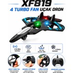 Atlt Atlantis XF819 Turbo Fan Uçak Dron 2.4 Ghz Kontrol 360 Derece Dönüş Tek Tuş Iniş Kalkış Dayanıklı Epp Gövde Ful Köpük Gövde Olup Darbelere Karşı Korumalıdır Uzaktan Kumandalı Şarjlı