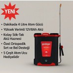 Gardener 16 Lt Şarjlı Ilaçlama Makinesi Akülü Sırt Tipi Basınçlı Pompa