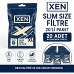 Xen Slim Size 6 mm Filtre 20 x 120 Adet (Toplam 2400 Filtre) Ekonomik Paket