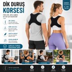 Baffhome Dik Duruş Korsesi Kifoz Skolyoz Kamburluk Önleyici Omuz Sırt Ortopedik Duruş Düzeltici Kadın Erkek