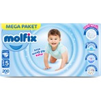 Molfix Kanal Teknolojisi Mega Paket 5 Beden Junior 200 Adet
