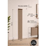 HMC Decor Çizgili Lambiri Görünümlü Boyanabilir Duvar Paneli 6mm Ham Mdf (18X102 Cm)