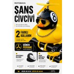 Motobros Motosiklet Bisiklet Aksesuar Motorcu Şans Civcivi Gidona Takılan Ve Yapışabilen Civciv Süs Sarı