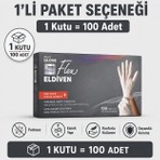 Prozirve Flex Hi-Tech Tpe Eldiven 100’LÜ Paket Tek Kullanımlık Pudrasız Elastik ve Dayanıklı