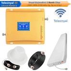 Telesinyal 30 KIRSAL ALAN Gsm Telefon Sinyal Güçlendirici, Yükseltici ve Arttırıcı (üç bantlı) 2g 3g ve 4.5g lte