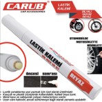 Carub Lastik Yazma Kalemi Beyaz Bilyalı Vakumlu Paketli