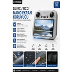 CoverZone Djı Rc / Djı Rc 2 ile Uyumlu Nano Ekran Koruyucu, 9h Sertlik, Hd Şeffaf, Parmak Izi Önleyici, Çizilme Darbe Korumalı, Hassas Dokunmatik, Kolay Uygulama Ekran Koruma Camı Dron Aksesuar Reci