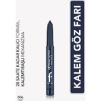 Flormar Extreme Tattoo Mat & Işıltılı Asansörlü Kalemtıraşlı Jel Göz Kalemi & Far Stick - 006 Navy