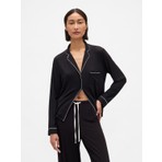 Gap Kadın Siyah Modal Pijama Üstü