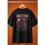 Zoka Wear Naruto Shinobi Savas Baskili Oversize Tisort