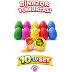 Oyun Kafası 10 Adet Çatlayan Dinazor Yumurta-3 cm Suda Büyüyen Dinazor Yumurtası Oyuncak