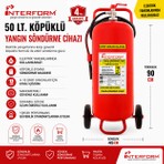 İnterform 50 kg Köpüklü Yangın Söndürme Cihazı