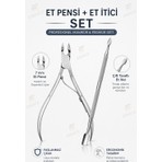 ERHCE Et Pensi + Et Itici Kronk Tırnak Eti Pense ve Krongu Set 2'li