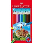 Faber-Castell Karton Kutu Kuru Boya Kalemi 12 Renk Tam Boy