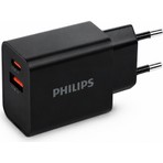 Philips DLP4325AB/12 Usb-C 20W Usb-A 18W Şarj Adaptörü, Siyah