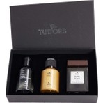 Tudors Özel Hediye Kutulu 3'lü Çarkıfelek-Bergamot-Ozonik 100 ML Uzun Süre Kalıcı Parfüm Seti
