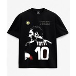 Francesco Totti Italya Roma Baskılı Siyah Unisex Tişört Fiyatı