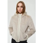 Only ONLDAHLIA REV. FUR JACKET Ekru Kadın Ceket