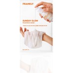 Frankly Sunday Glow Radiance, %5 Niacinamide ve Glutathion Içeren Aydınlatıcı Kağıt Maske