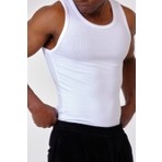 Gamaro Erkek Halter Yaka Penye Kaşkorse Fitted Kalıp Sporcu Likralı Atlet