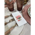 Pembe Lilyum Çiçeği Baskılı Sunum Peçetesi 16LI