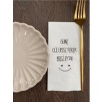 Busrasdesign Güne Gülümseyerek Başlayın Baskılı Peçete 16'lı