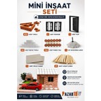 HİTİT Mini İnşaat Seti 400 Adet Tuğla ve 50 Adet Beyaz Tuğla ile Yüksek Kaliteli Hobi Seti