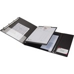 2K Firma Klasörü Evrak Sunum Tez Tanıtım Fonksiyonel Sekreterlik Okul Ofis Çizim Sekreter Blok A4 4 Halkalı Biala Ring Binder File 27x33 cm. Siyah