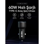 S-Link SL-AC60 60W Pd 3.0 Pd 30W + PD30W Siyah Araç Şarj Cihazı