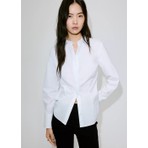 Mango Bedene Oturan Poplin Gömlek