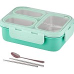 Vagonlife Lunch Box 620 ml Tek Kat Üç Bölmeli Metal Kaşıklı Yeni Nesil Sefer TASI-FFLBOX7097