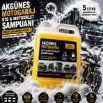 Akgüneş Motogaraj 5 Litre Oto ve Motosiklet Şampuanı | Direkt Kullanıma Hazır | Makine ve Kova Kullanımına Uygun | Yerli Üretim | Tüm Taşıtlara Uyumlu | Ekonomik Boy