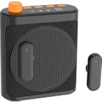 Tastech Kablosuz Yaka Mikrofonlu Megafon Taşınabilir Hoparlör Öğretmen Rehber Için Çift Bluetooth Mikrofonlu