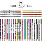 Faber-Castell Sırımsı Faber Castel Lüx Mercanlı Karışık Yuvarlak Kurşun Kalem 12 Adet