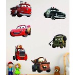 Kanvassepetinet Şimşek Mc Sticker Seti Arabalar Sticker Çocuk Odası Etiketi