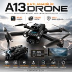 Zorvix Tech A13 Katlanabilir Drone 4K Hd Kamera Akıllı Engel Algılama Fırçasız Motorlu